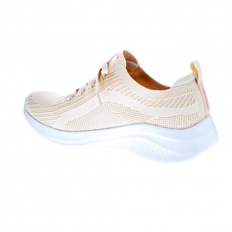 Zapatillas Skechers zapatos Mujer modelo Ultra Flex Beige 