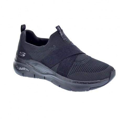 Zapatillas Skechers zapatos Mujer modelo Arch Fit Negro 