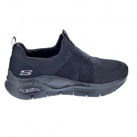 Zapatillas Skechers zapatos Mujer modelo Arch Fit Negro 