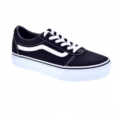 Zapatillas Vans zapatos Niña modelo Ward Platform Negro Cordón