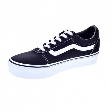 Zapatillas Vans zapatos Niña modelo Ward Platform Negro Cordón