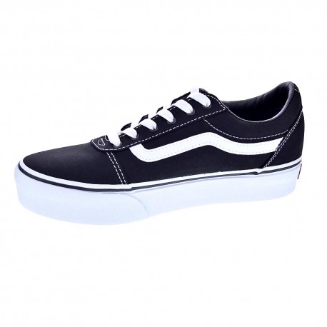 Zapatillas Vans zapatos Niña modelo Ward Platform Negro Cordón