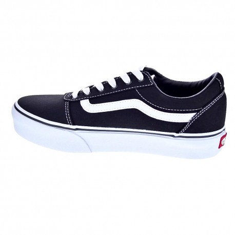 Zapatillas Vans zapatos Niña modelo Ward Platform Negro Cordón