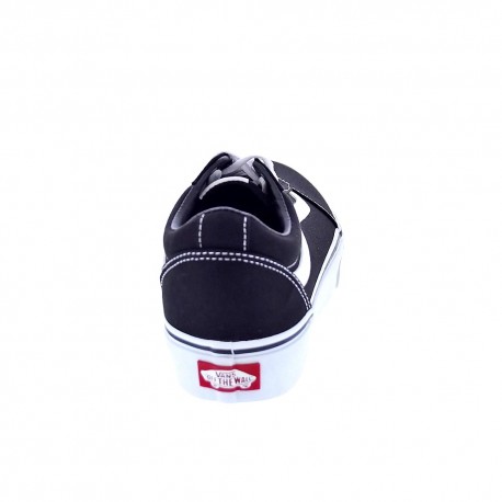 Zapatillas Vans zapatos Niña modelo Ward Platform Negro Cordón