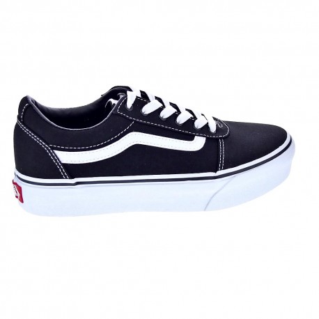 Zapatillas Vans zapatos Niña modelo Ward Platform Negro Cordón