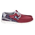 Mocasines Hey Dude zapatos Hombre modelo Wally Hawk Rojo 