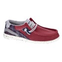 Mocasines Hey Dude zapatos Hombre modelo Wally Hawk Rojo 