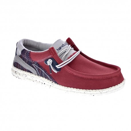 Mocasines Hey Dude zapatos Hombre modelo Wally Hawk Rojo 