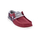 Mocasines Hey Dude zapatos Hombre modelo Wally Hawk Rojo 