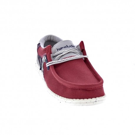 Mocasines Hey Dude zapatos Hombre modelo Wally Hawk Rojo 