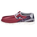 Mocasines Hey Dude zapatos Hombre modelo Wally Hawk Rojo 