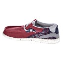 Mocasines Hey Dude zapatos Hombre modelo Wally Hawk Rojo 