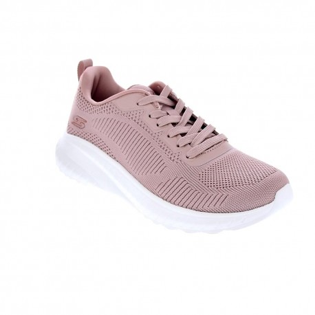 Zapatillas Skechers zapatos Mujer modelo Bobs Squad Rosa 