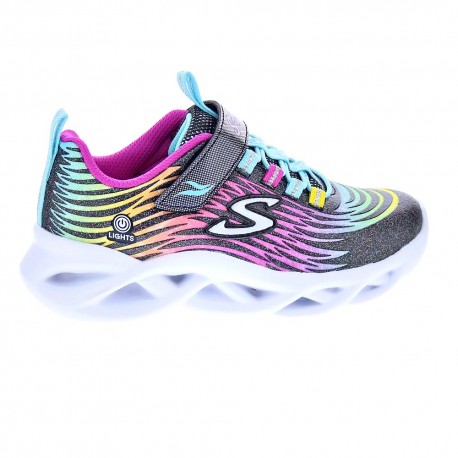 Zapatillas Skechers zapatos Niña modelo Twisty Negro 