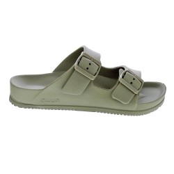 Sandalias Duuo zapatos Mujer modelo Bio Eva Verde Hebillas 2