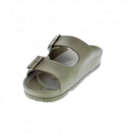 Sandalias Duuo zapatos Mujer modelo Bio Eva Verde Hebillas