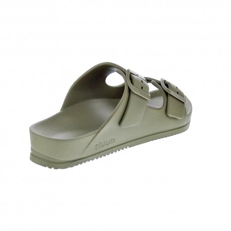 Sandalias Duuo zapatos Mujer modelo Bio Eva Verde Hebillas
