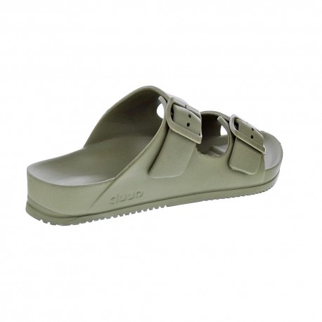 Sandalias Duuo zapatos Mujer modelo Bio Eva Verde Hebillas