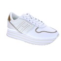 Zapatillas Tommy Hilfiger zapatos Mujer modelo Mesh Flatform Blanco 