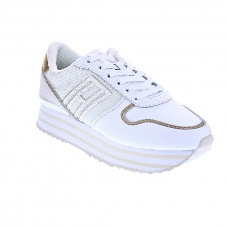 Zapatillas Tommy Hilfiger zapatos Mujer modelo Mesh Flatform Blanco 
