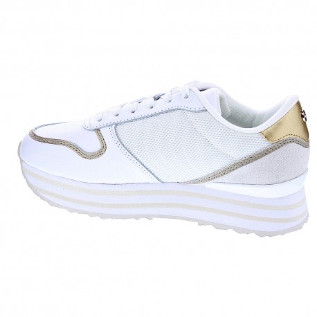 Zapatillas Tommy Hilfiger zapatos Mujer modelo Mesh Flatform Blanco 
