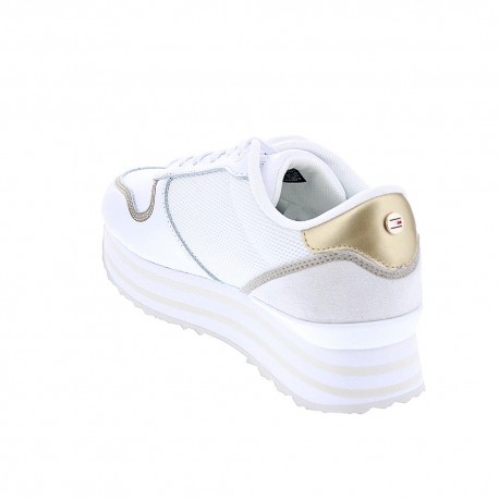 Zapatillas Tommy Hilfiger zapatos Mujer modelo Mesh Flatform Blanco 