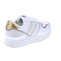 Zapatillas Tommy Hilfiger zapatos Mujer modelo Mesh Flatform Blanco 