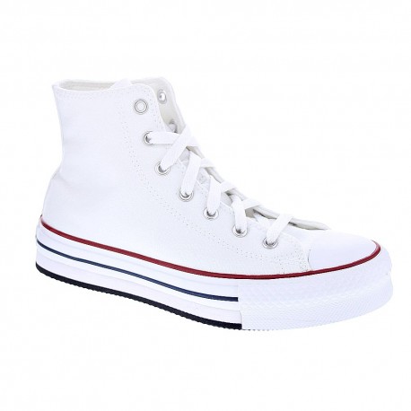 Zapatillas botas Converse zapatos Mujer modelo Chuck Taylor All Star Plataforma Blanco Cordón