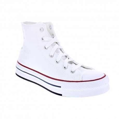 Zapatillas botas Converse zapatos Mujer modelo Chuck Taylor All Star Plataforma Blanco Cordón