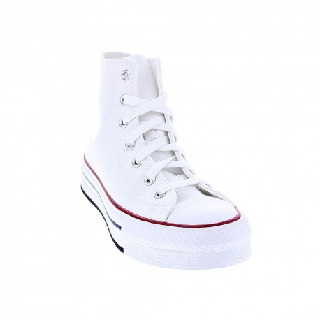 Zapatillas botas Converse zapatos Niño modelo Chuck Taylor All Star Plataforma Blanco Cordón