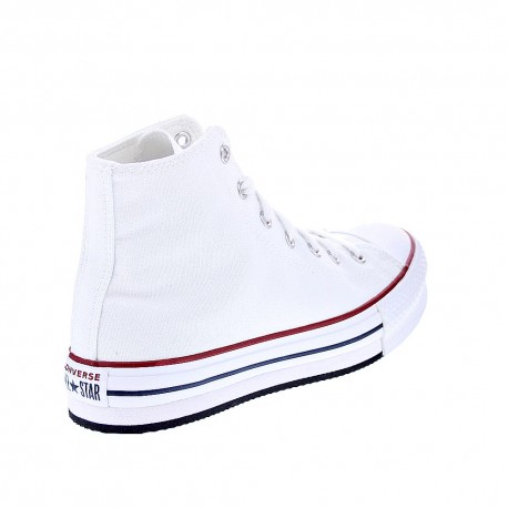 Zapatillas botas Converse zapatos Niño modelo Chuck Taylor All Star Plataforma Blanco Cordón