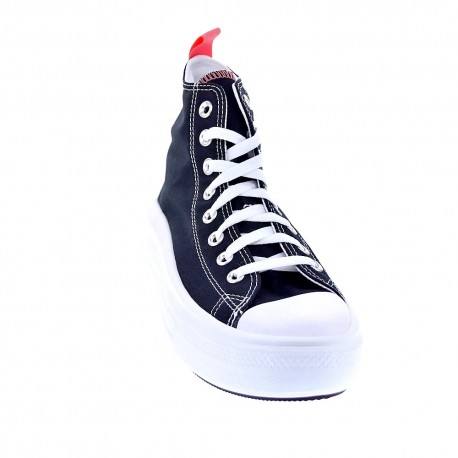 Zapatillas botas Converse zapatos Niña modelo All Star Move Negro Cordón