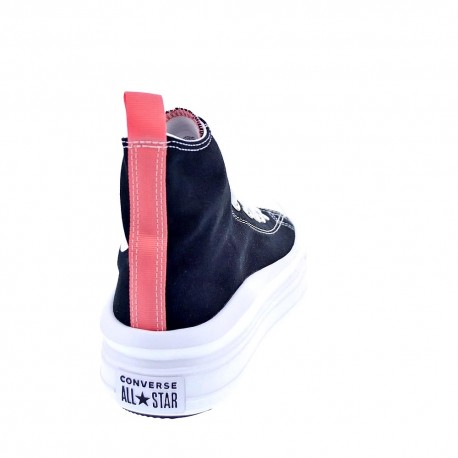 Zapatillas botas Converse zapatos Niña modelo All Star Move Negro Cordón