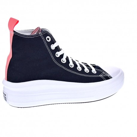 Zapatillas botas Converse zapatos Niña modelo All Star Move Negro Cordón