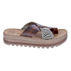 Sandalias Fantasy Sandals zapatos Mujer modelo Sansa Marrón  2
