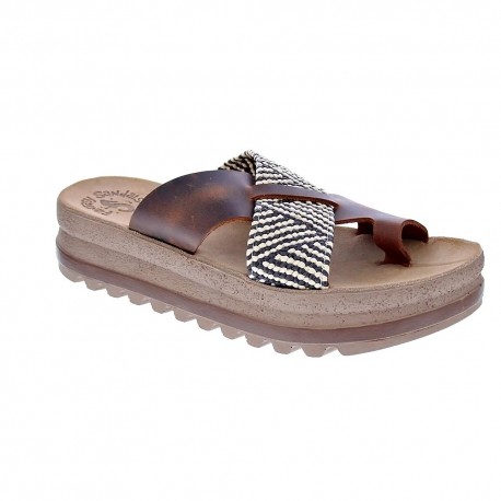 Sandalias Fantasy Sandals zapatos Mujer modelo Sansa Marrón 