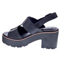 Sandalias Mtng zapatos Mujer modelo 50636 Negro 