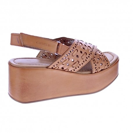 Sandalias Carmela zapatos Mujer modelo 68555 Marrón 