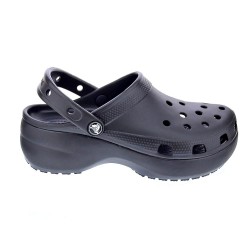Zuecos Crocs zapatos Mujer modelo Classic Platform Negro  2