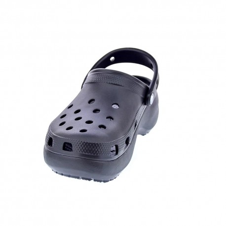 Zuecos Crocs zapatos Mujer modelo Classic Platform Negro 