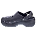 Zuecos Crocs zapatos Mujer modelo Classic Platform Negro 