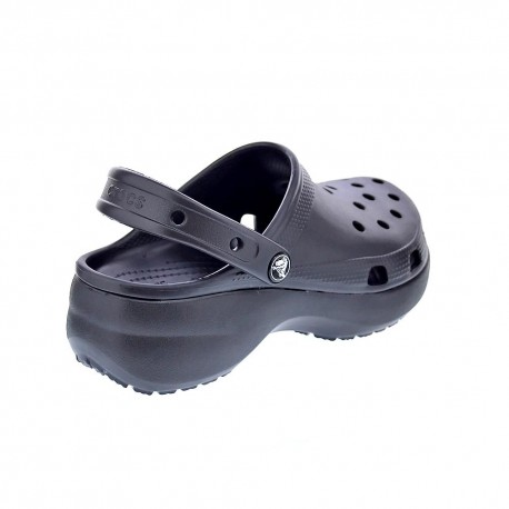 Zuecos Crocs zapatos Mujer modelo Classic Platform Negro 