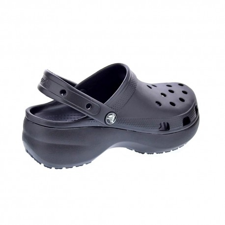 Zuecos Crocs zapatos Mujer modelo Classic Platform Negro 