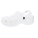 Zuecos Crocs zapatos Mujer modelo Classic Platform Blanco 