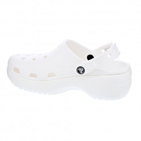 Zuecos Crocs zapatos Mujer modelo Classic Platform Blanco 