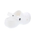Zuecos Crocs zapatos Mujer modelo Classic Platform Blanco 