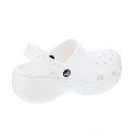 Zuecos Crocs zapatos Mujer modelo Classic Platform Blanco 