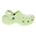Zuecos Crocs zapatos Mujer modelo Classic Plarform Verde 