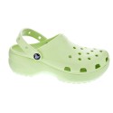 Zuecos Crocs zapatos Mujer modelo Classic Plarform Verde 