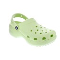 Zuecos Crocs zapatos Mujer modelo Classic Plarform Verde 